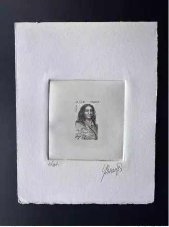 France 2006 YT 3901 Epreuve d'artiste ETAT Proof Pierre Bayle écrivain philosope