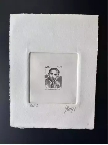 France 2007 YT 4107 Epreuve d'artiste ETAT Proof Guy Môquet Résistance