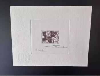 Monaco 1983 YT 78 Vorausentwertung Künstlerprobe Frühling Apfelbaum