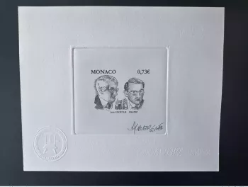 Monaco 2017 YT 2713 Epreuve d'artiste  Jean Anouilh théâtre Theater Art Kunst