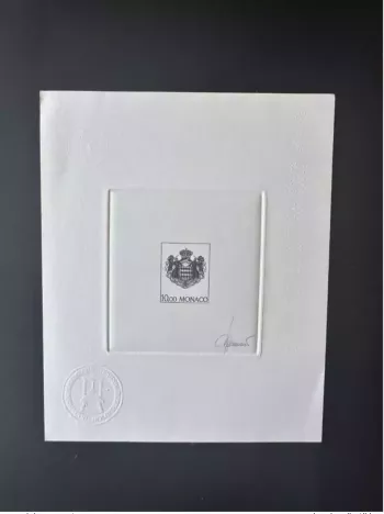Monaco 1993 YT 1887 Artist's proof UN United Nations BF 62 Coat of arms
