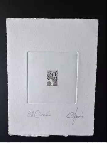 France Epreuve d'artiste projet Marianne non retenu Oiseau Cousin noir sans VF