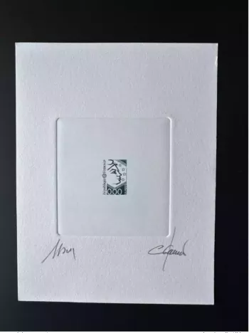 France Epreuve d'artiste projet Marianne Europe non retenu bleu 0,00  (I)