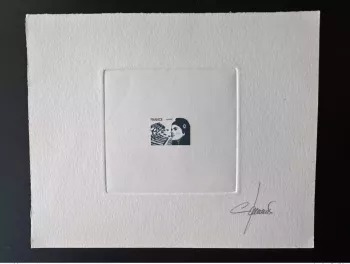 France Epreuve d'artiste projet Marianne Europe non retenu Jumelet bleu sans VF