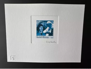Guinée Bissau 2003 Mi. 2431 Epreuve d'Artiste Copernic Jean Paul II BLUE