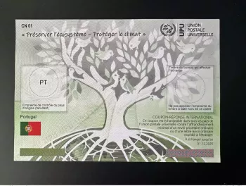 Portugal UPU Heft Ökosystem Klimaschutz INTERNATIONALER ANTWORTSCHEIN