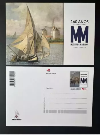 Portugal 2023 Entier Postal Inteiro 160 Anos Museu de Marinha Navy Marine Barco