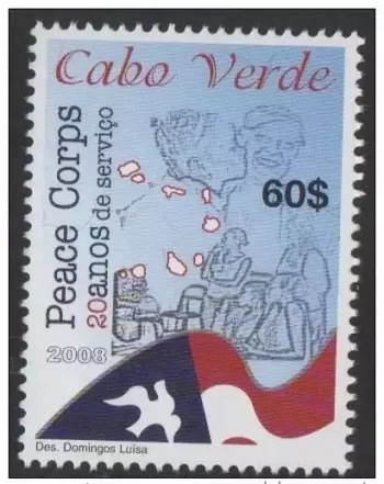 Cabo Verde 2008 Mi. 938 Corpo da paz  Colombe Corps de la paix 1 val MNH