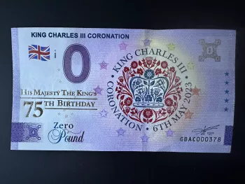 King Charles III Coronation "75th Birthday" Gold