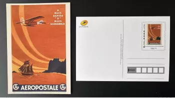 France 2017 Postcard Entire Aeropostale Museum Air Economica Avion