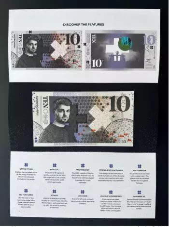 2023 Martin Garrix Charity Banknote Netherlands 10 Royal Joh. Enschede UNC ESSAY