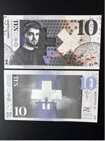 2023 Martin Garrix Charity Banknote Netherlands 10 Royal Joh. Enschede UNC ESSAY