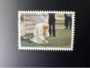 Tanzania 2005 Mi. 4333 Pape Jean-Paul II Arrival Sept. 1990 Anniversaries Events