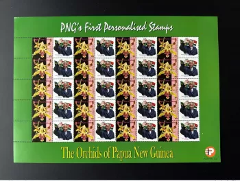 Papua-Neuguinea 2007 Mi. 1244 Personalisiert Nelson Mandela Nobel Orchideen