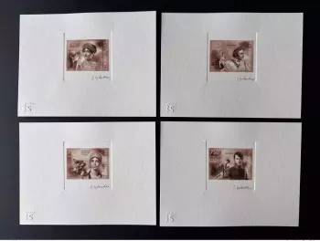 Centrafrique 2014 Epreuve d'Artiste Mi. 4495 - 4498 Napoléon Bonaparte BROWN