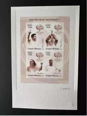 Guinea Bissau 2006 Artist's Proof Mi. 3265-3268 FIFA World Cup Germany BR