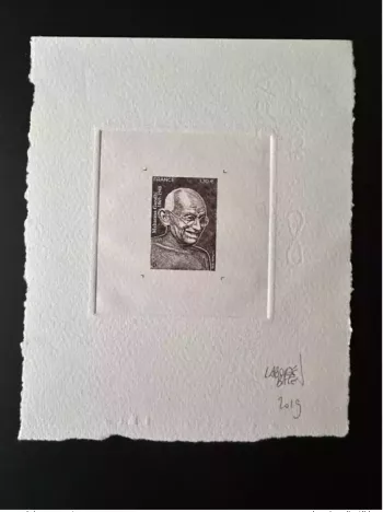 Frankreich 2019 YT 5346 Künstlerprobe EE Mohandas Mahatma Gandhi