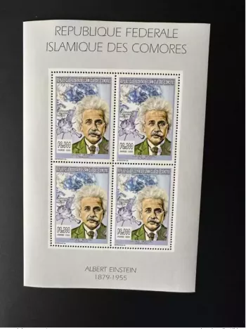 Comores 1999 YT 1120 Albert Einstein Satellite Gravity Espace Space Raumfahrt