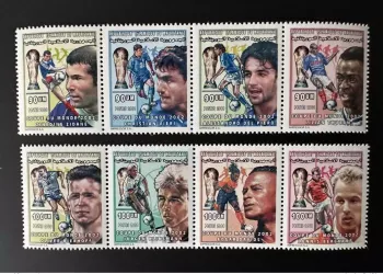 Mauritania 2000 Mi. 1098 - 1105 FIFA 2002 Soccer World Cup Japan