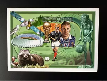 Mauretanien 2000 Mi. Bl. 80 FIFA 2002 Fußball WM Korea Japan Zidane