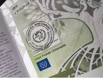 Cape Town 2022 - Spécimen UPU Abidjan Coupon-réponse international IRC IAS CRI