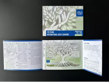 Cape Town 2022 - Spécimen folder UPU Abidjan 115 ans Coupon-réponse IRC IAS CRI
