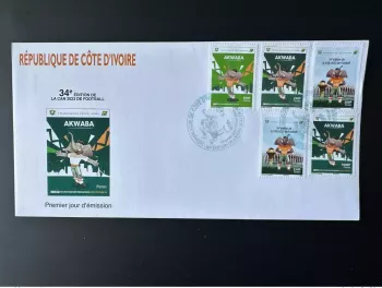 Côte d'Ivoire 2024 Mi. ? FDC 1er jour CAN Coupe d'Afrique des Nations Football