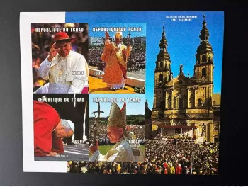 Tchad 2001 Mi. 2248 - 2251 B ND Imperf Pape Jean-Paul II Pope John Paul