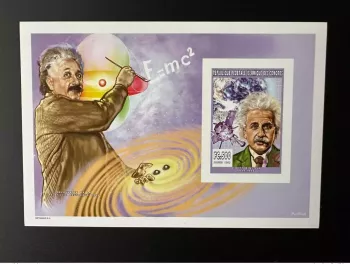Comores 1999 YT 1120 ND Imperf Bloc de luxe Albert Einstein Satellite Gravity