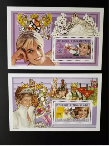 Central African Republic 2007 Mi. Bl. 689 - 690 Pope John Paul II Papst Teresa
