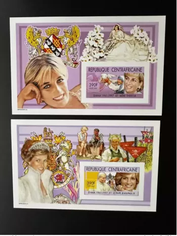 Central African Republic 2007 Mi. Bl. 689 - 690 IMPERF Pope John Paul II Papst