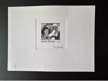 Guinée Bissau 2003 Mi. 2431 Epreuve d'Artiste Copernicus Jean Paul II BLACK