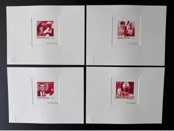 Guiné Bissau 2003 Mi. 2420 - 2437 Epreuve d'Artiste Echecs John Paul II Pope RED