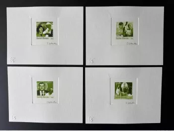 Guiné Bissau 2003 Mi. 2420 - 2437 Epreuve d'Artiste Walesa John Paul II GREEN