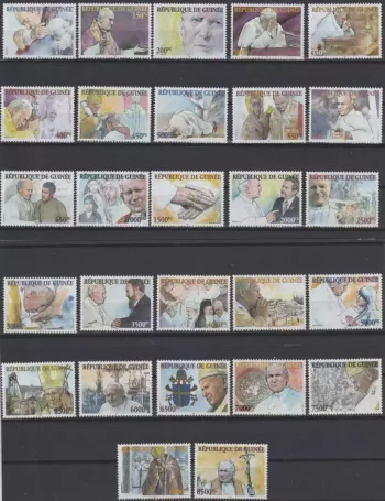 Guinea 2004 Mi. 4160-4175 Papst Johannes Paul II Rom Vatikan 27 W. **