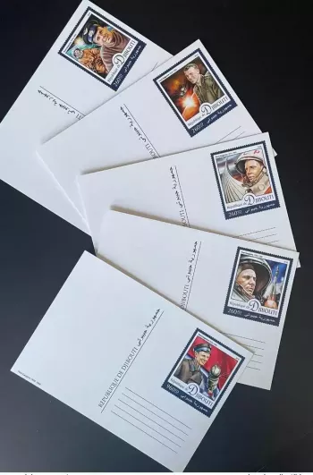 Djibouti 2016 Mi. 1189 - 1193 Stationery Ganzache Youri Gagarin Espace