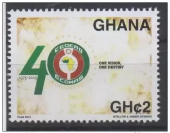 Ghana 2015 Gemeinschaftsausgabe ECOWAS 40 Jahre