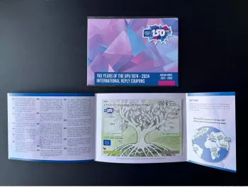 Specimen folder 2024 UPU Abidjan 150 years old Coupon IRC IAS CRI