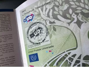 Paris 30/05/2024 Spécimen folder 2024 UPU Abidjan 150 ans years Coupon IRC CRI