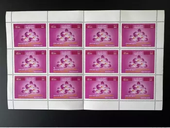 Afghanistan 2023 Mi. ? "Taliban issue" Saffaron (error) Saffron sheet fleur