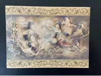 Guiné-Bissau 2019 IMPERF ND Mi. Bl. 1883 Chinese Buddhism Flying Apsara Bois