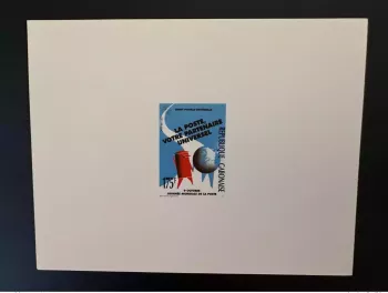 Gabon 1991 Mi. 1097 épreuve de Luxe Journée Mondiale Poste World Post Day UPU