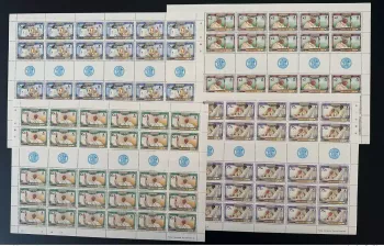 Belize 1983 Mi. 724 - 728 planche Pape Jean-Paul II Papst Johannes Pope John