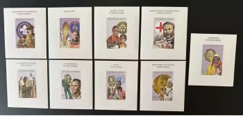 Guinea 1998/1999 Mi. Bl. A-I 569 IMPERF Pope John Paul II Lions Rotary Dunant