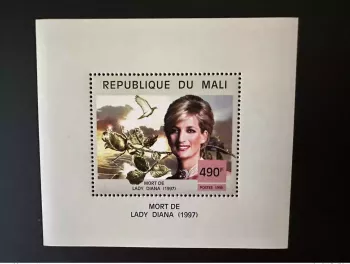 Mali 1999 Mi. Bl. 2248 Luxusblock Lady Diana Spencer Wales Taube