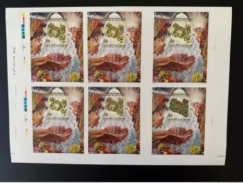 Libye 1998 Mi. Bl. 150 Great Man made River PROOF with/without GOLD (missing)