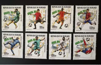 Burundi 2014 Mi. ? FIFA World Cup Football Coupe Monde Brazil local values