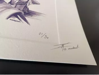 Billet Souvenir Epreuve d'artiste "Fernão de Magalhães" numérotée et signée