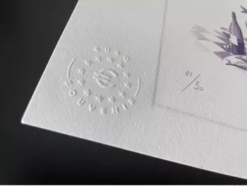 Billet touristique Souvenir Epreuve d'artiste "Sardinhas" numérotée et signée