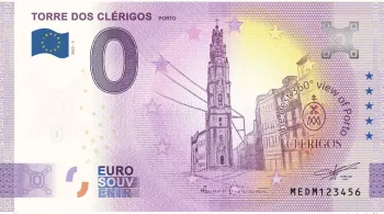 Billet touristique Souvenir 2023 Portugal Torre dos Clérigos